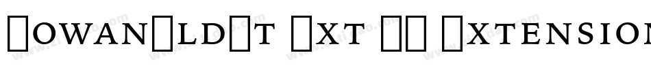 IowanOldSt Ext BT Extension字体转换